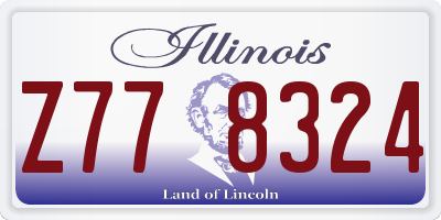 IL license plate Z778324