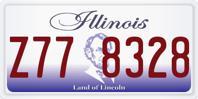 IL license plate Z778328
