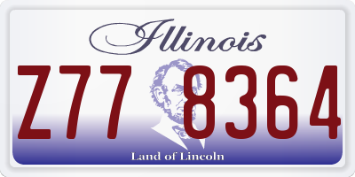 IL license plate Z778364
