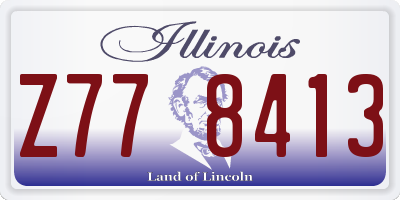 IL license plate Z778413