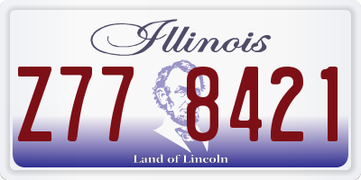 IL license plate Z778421