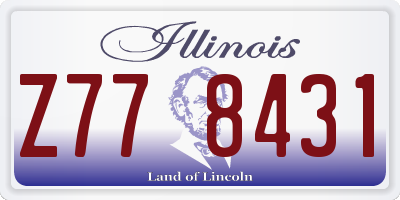 IL license plate Z778431