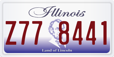 IL license plate Z778441