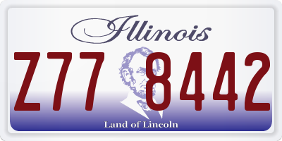 IL license plate Z778442