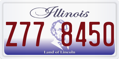 IL license plate Z778450