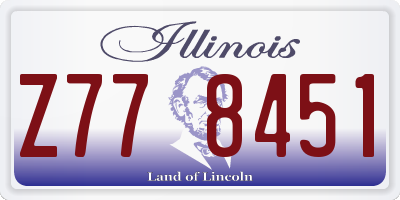 IL license plate Z778451