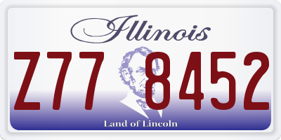 IL license plate Z778452