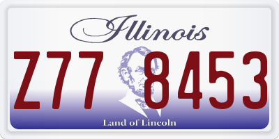 IL license plate Z778453
