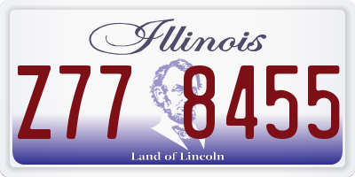 IL license plate Z778455