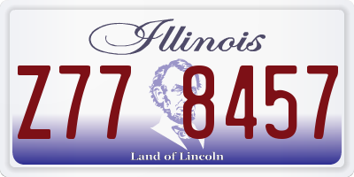 IL license plate Z778457
