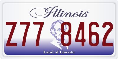 IL license plate Z778462