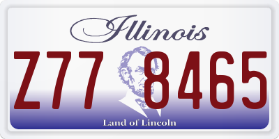 IL license plate Z778465