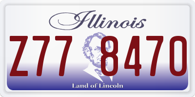 IL license plate Z778470