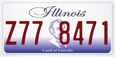 IL license plate Z778471