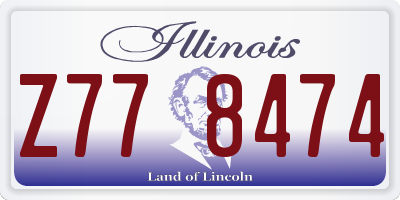 IL license plate Z778474