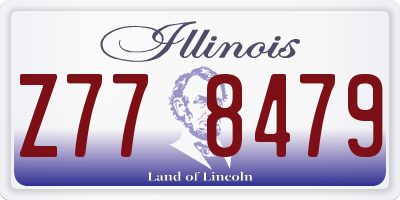 IL license plate Z778479