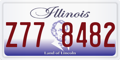 IL license plate Z778482