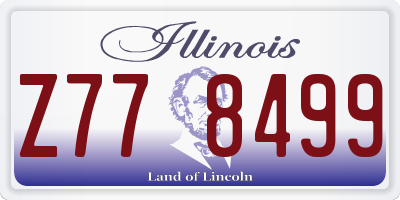 IL license plate Z778499