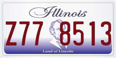 IL license plate Z778513