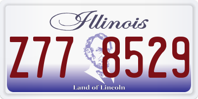 IL license plate Z778529