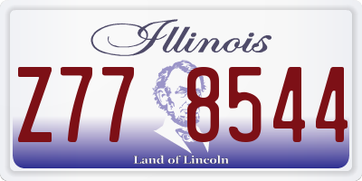 IL license plate Z778544