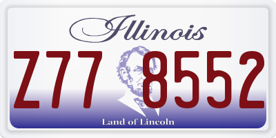 IL license plate Z778552