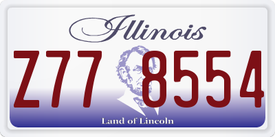 IL license plate Z778554