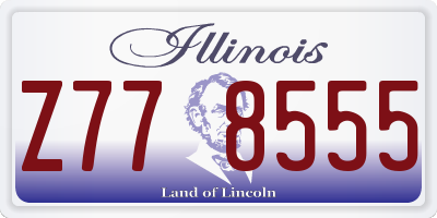 IL license plate Z778555