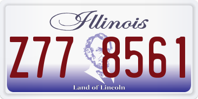 IL license plate Z778561