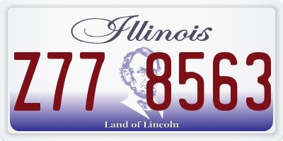 IL license plate Z778563