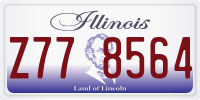 IL license plate Z778564