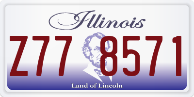 IL license plate Z778571