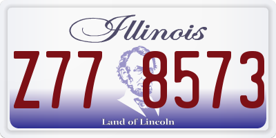 IL license plate Z778573
