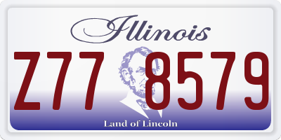 IL license plate Z778579