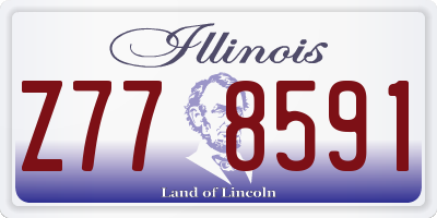 IL license plate Z778591