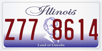 IL license plate Z778614
