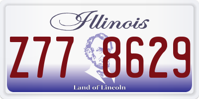 IL license plate Z778629