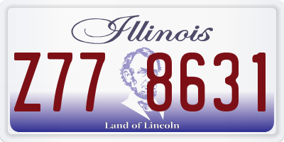IL license plate Z778631