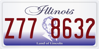 IL license plate Z778632