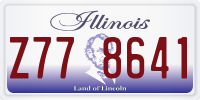 IL license plate Z778641
