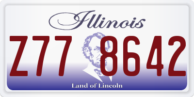 IL license plate Z778642