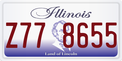 IL license plate Z778655
