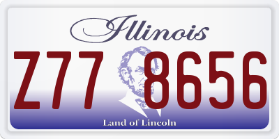 IL license plate Z778656