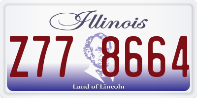 IL license plate Z778664