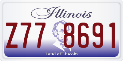 IL license plate Z778691
