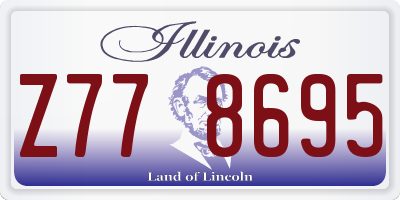 IL license plate Z778695
