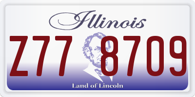 IL license plate Z778709