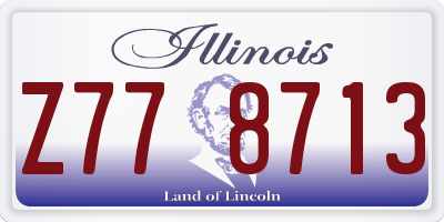 IL license plate Z778713