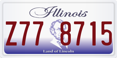 IL license plate Z778715