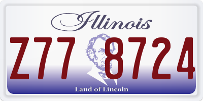 IL license plate Z778724